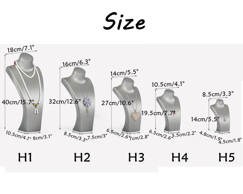 Necklace display jewelry display set Pu jewelry stand  Etsy