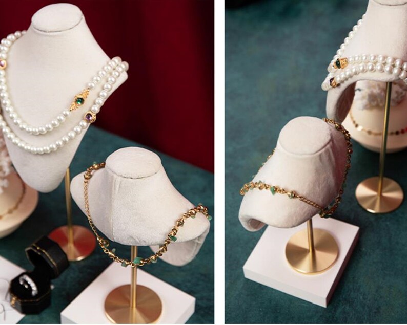 Velvet Jewelry Stand Necklace Holder Necklace Organizer Etsy