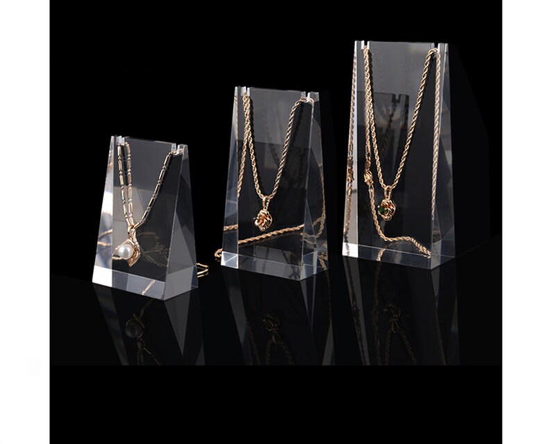 acrylic jewelry display jewelry packaging jewelry display necklace holder transparent necklace stand jewelry holder #646