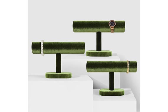 Soft Velvet Bracelet Holder: Microfiber Watch Organizer Stand