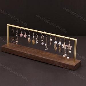 Holz Ohrring Ständer, Ohrring Halter, Ohrstecker Aufbewahrung, Holz Ohrring Organizer, Schmuck Display, #132