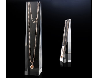 Clear Acrylic Necklace Holder: Jewelry Display Riser, #361
