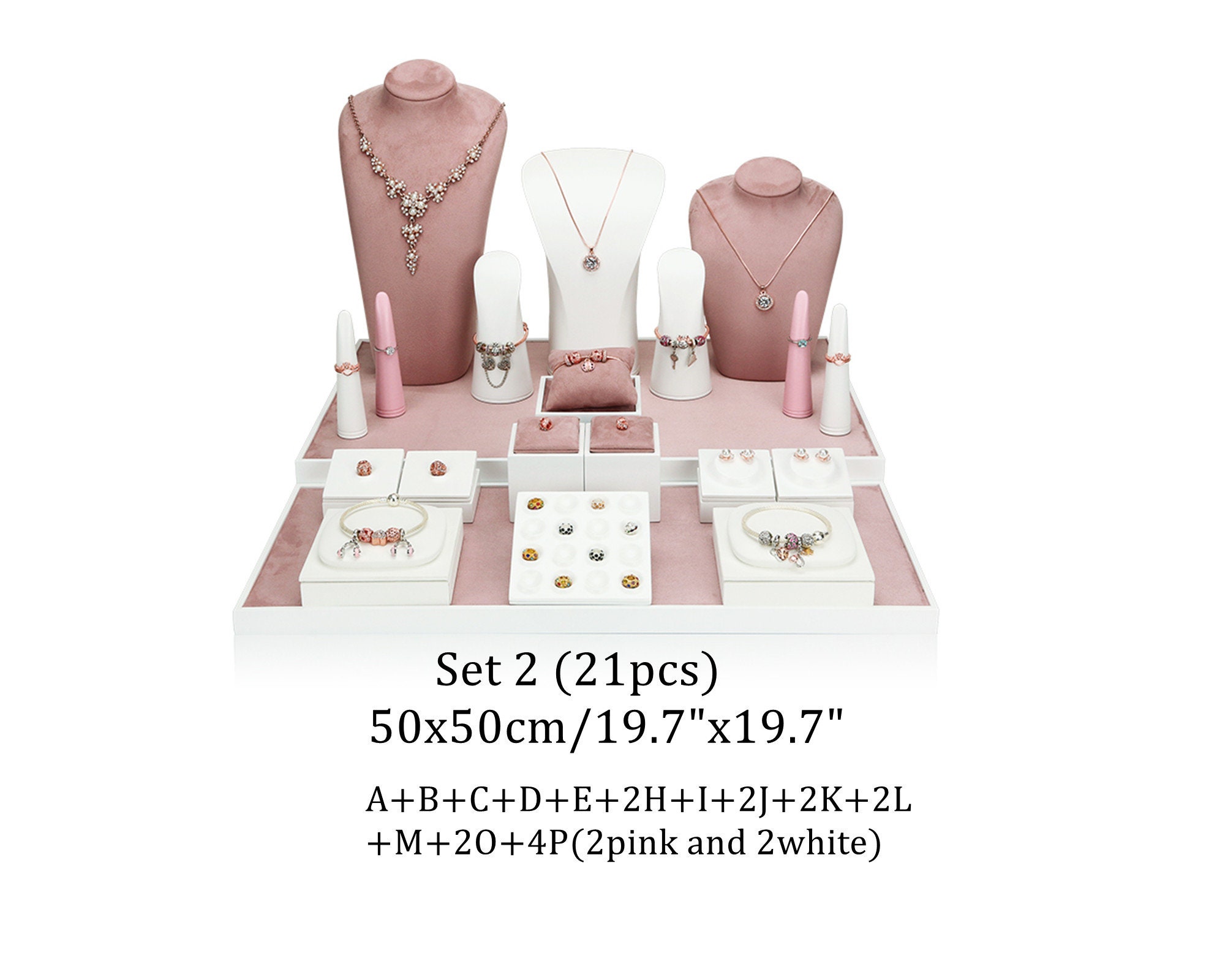 10H Pink Evening Dress Mannequin Jewelry Stand DA617S