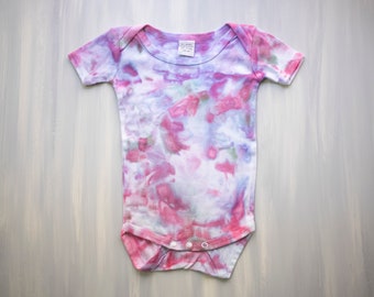 Mermaid Marble Tie-Dye Baby Bodysuit (6-9 Months)