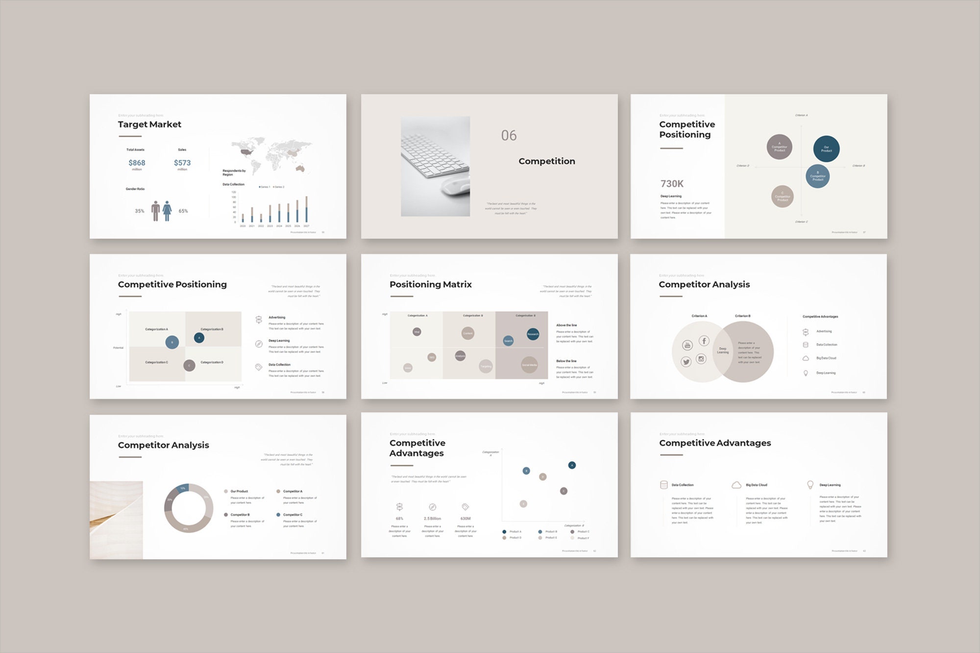 Pitch Deck Powerpoint Presentation Template - Etsy