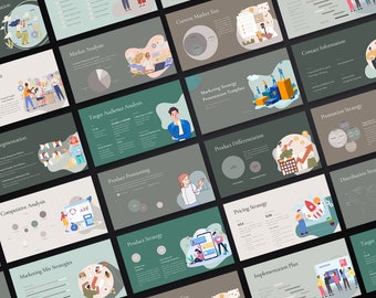 Canva Marketing Strategy Presentation Template