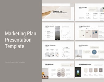 Modèle de présentation PowerPoint marketing Plan
