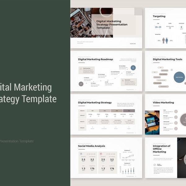 Digital Marketing Strategy PowerPoint Template