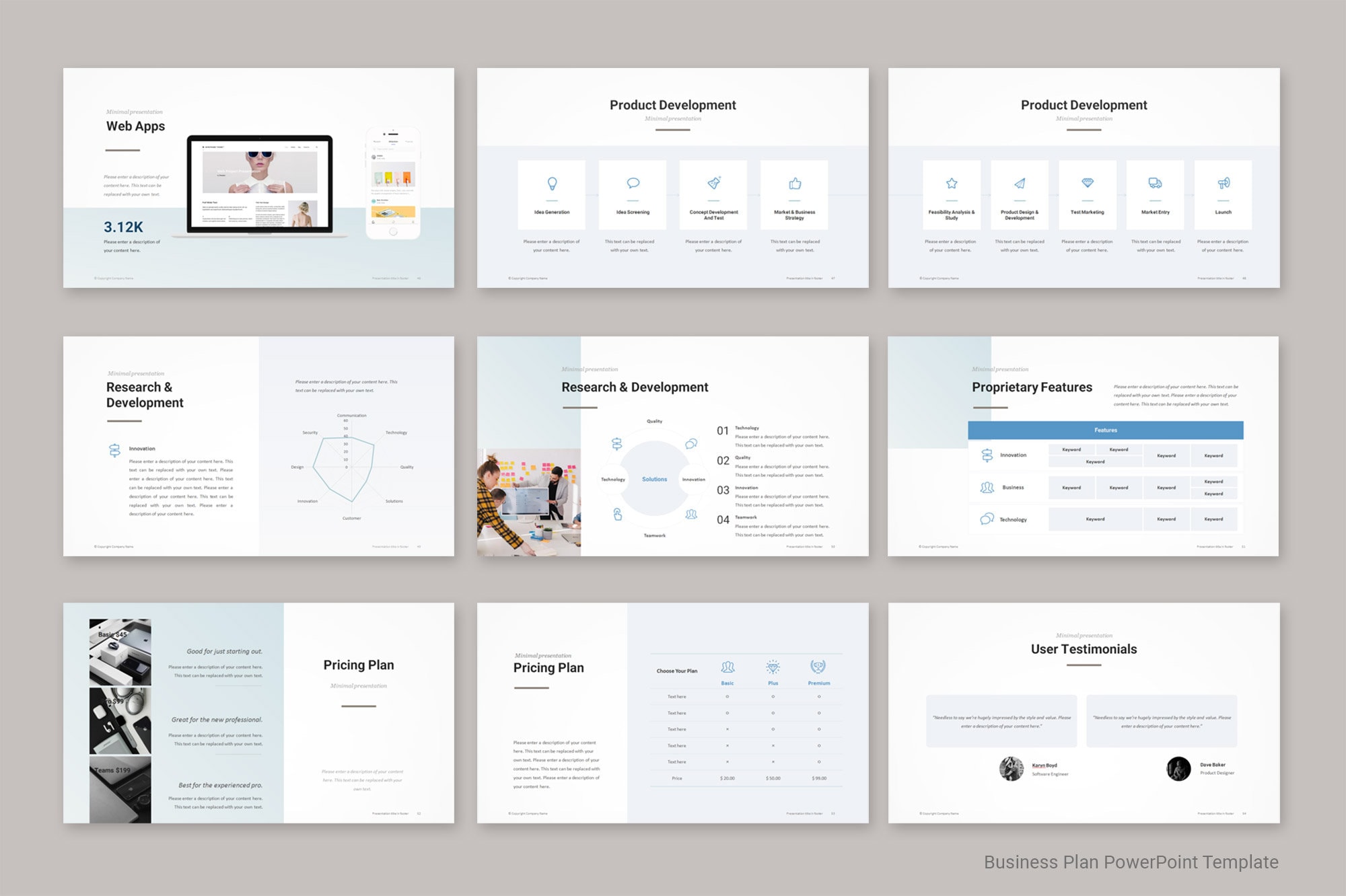 ビジネス プランの PowerPoint テンプレート - Etsy 日本