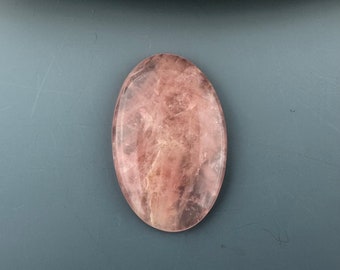 Rose Quartz Cabochon, de forme ovale - pour la fabrication ou la collection de bijoux