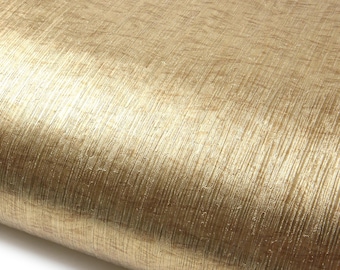 ROSEROSA Linear Faux Metal Architectural Film NI997 - Peel and Stick Self-Adhesive Vinyl Wrap for Office Renovation & Commercial Interiors