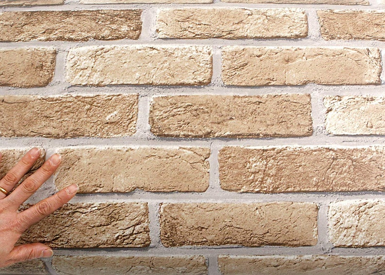 ROSEROSA Peel and Stick PVC Faux Brick Selfadhesive Wallpaper Etsy
