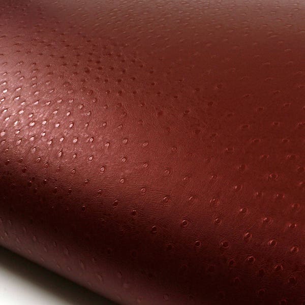 ROSEROSA Peel and Stick PVC Instant Leather Pattern Self-Adhesive Film Countertop Backsplash Camel Red Wine MG5102-6 : 1.98 Feet X 6.56 Feet