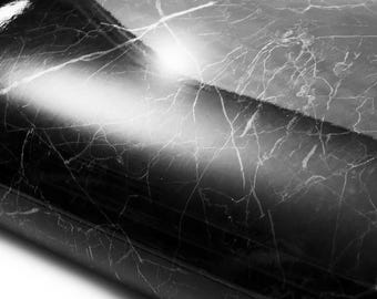ROSEROSA Glossy Faux Marble Architectural Film PGS413 - Peel and Stick Self-Adhesive Vinyl Wrap for Kitchen Countertops & Cabinets