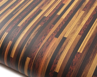 ROSEROSA Panel Faux Wood Architectural Film WD373 - Peel and Stick Slat Wood Vinyl Wrap for Residential Interior & Commercial Accents