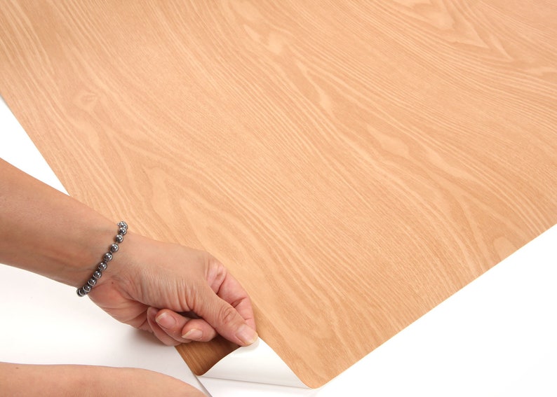 ROSEROSA Peel and Stick PVC Instant Oak Wood Decorative Self-Adhesive Covering Countertop Backsplash WD234 2.00 Feet X 6.56 Feet