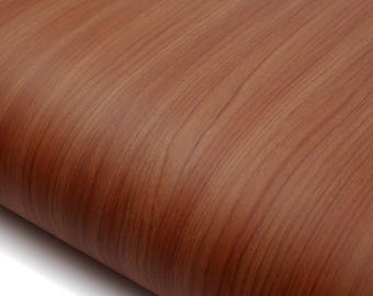 ROSEROSA Faux Cherry Wood Architectural Film PG565 - Peel and Stick Wood Grain Vinyl Wrap for Commercial Spaces & Interior Accents