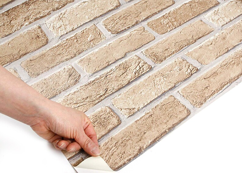 ROSEROSA Peel and Stick PVC Faux Brick Selfadhesive Wallpaper Etsy