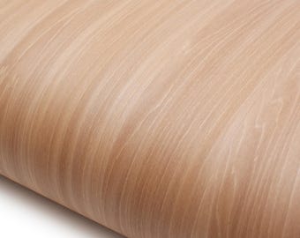 ROSEROSA Peel and Stick Faux Jatoba Wood Architectural Film Self-Adhesive Vinyl Wallpaper Door Wrap Counter Top Border Molding Trim KW246