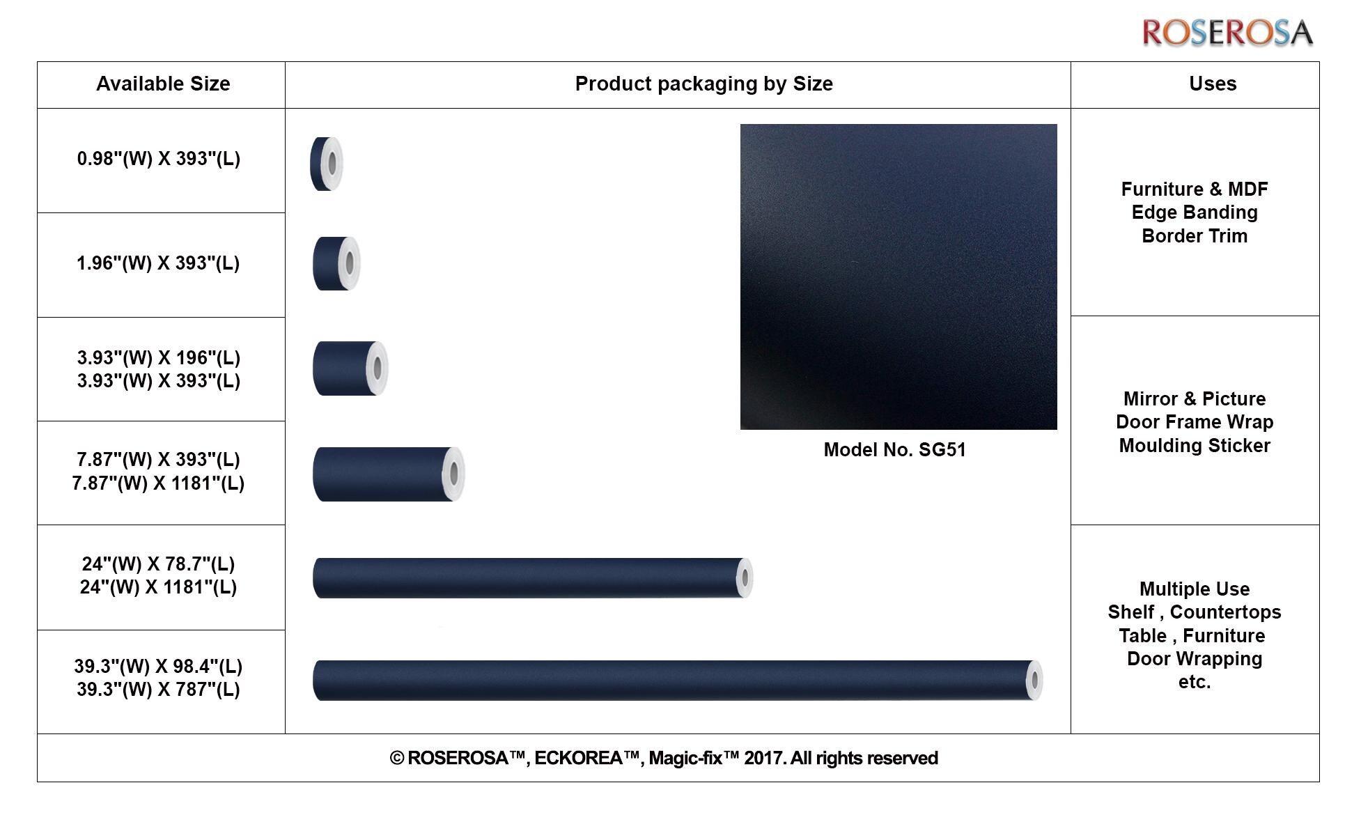 ROSEROSA Peel And Stick Matte Solid Self-Adhesive India