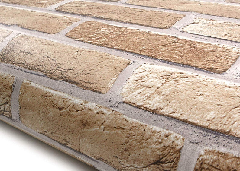 ROSEROSA Peel and Stick PVC Faux Brick Selfadhesive Wallpaper Etsy