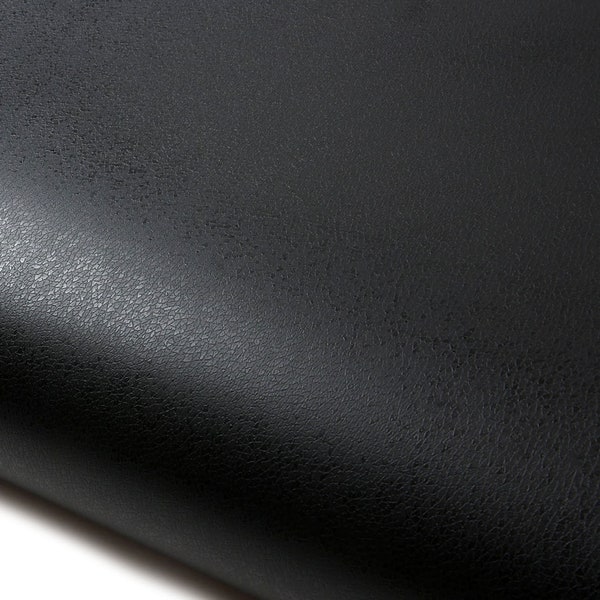 ROSEROSA Peel and Stick PVC Leather Self-Adhesive Wallpaper Covering Counter Top Shelf Liner Black LW414 : 2.00 Feet X 6.56 Feet