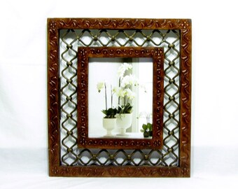 Diwali gift,Photo,Picture frame,wedding picture frame, Hand painted embossed,18 x 16 inches photo dimensions,10x 8 inches,