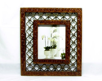 Diwali gift,Photo,Picture frame,wedding picture frame, Hand painted embossed,18 x 16 inches photo dimensions,10x 8 inches,