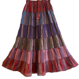 Lange bohorok, paars, roze, rood, zomerse laagjes, festivalhippie maxi-stijl UK 8 10 12 16