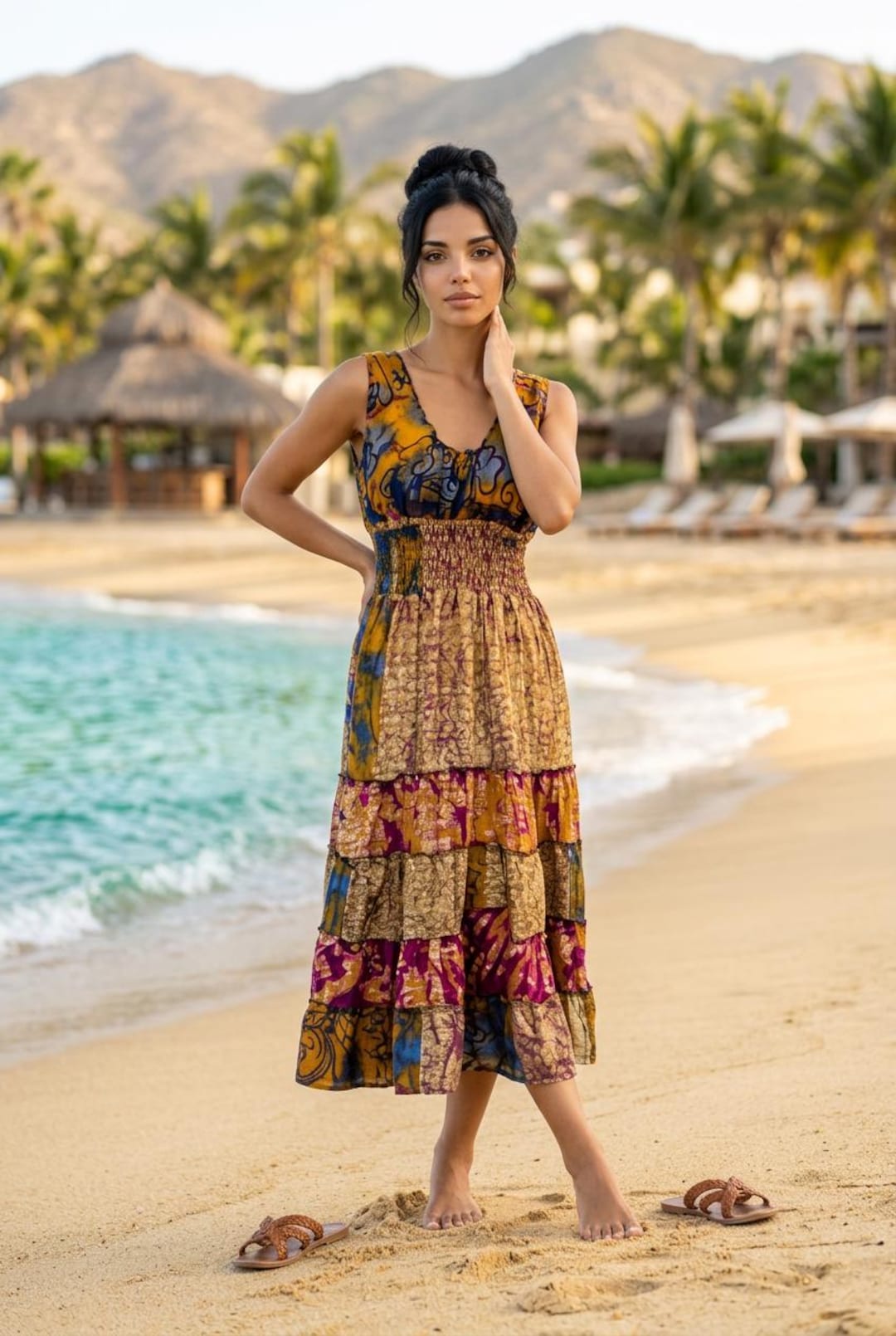 sari silk dress Recycled – Craft N Fashion intricate patterns Recycled Sari Dress - Etsy