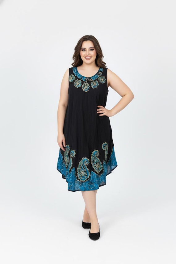 navy blue umbrella dress Firerie Elegant Navy Blue Summer Dress For Women,Shell Edge Neckline Umbrella Skirt,Boho Beach Seaside Vacation Outfits,Dinner Date Festival Clothing