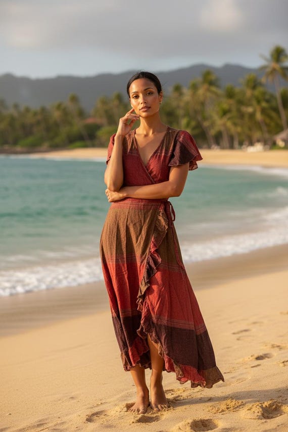 beach wrap dress uk Women's Designer Wrap Dresses