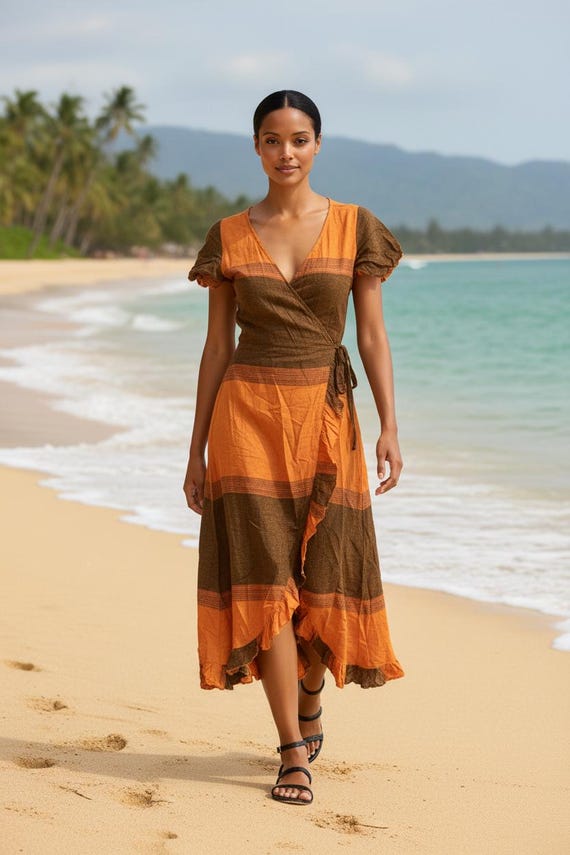 orange hippie dress Alexandranx Summer Hippie Style Sheer Low-Cut Mini Dress For Women,Party Dresses For Women Orange Lace Dress Lace Cover Up