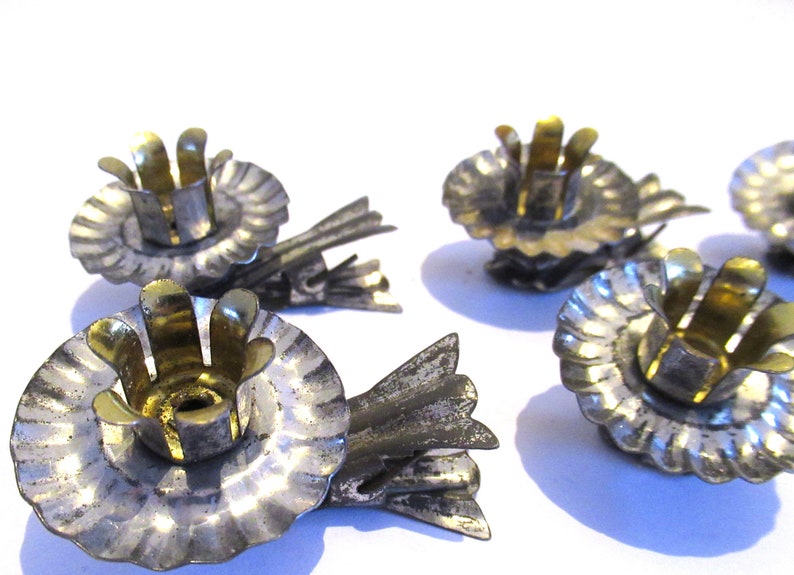 Vintage Christmas Tree Clipon Candle Holders Set of 6 Etsy Australia