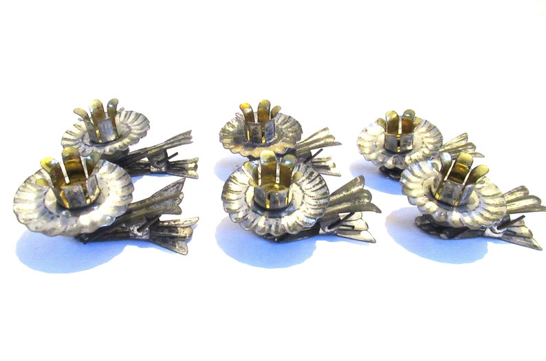 Vintage Christmas Tree Clipon Candle Holders Set of 6 Etsy Australia