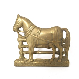 Porta lettere a forma di cavallo, porta tovaglioli vintage. #904GB7K1