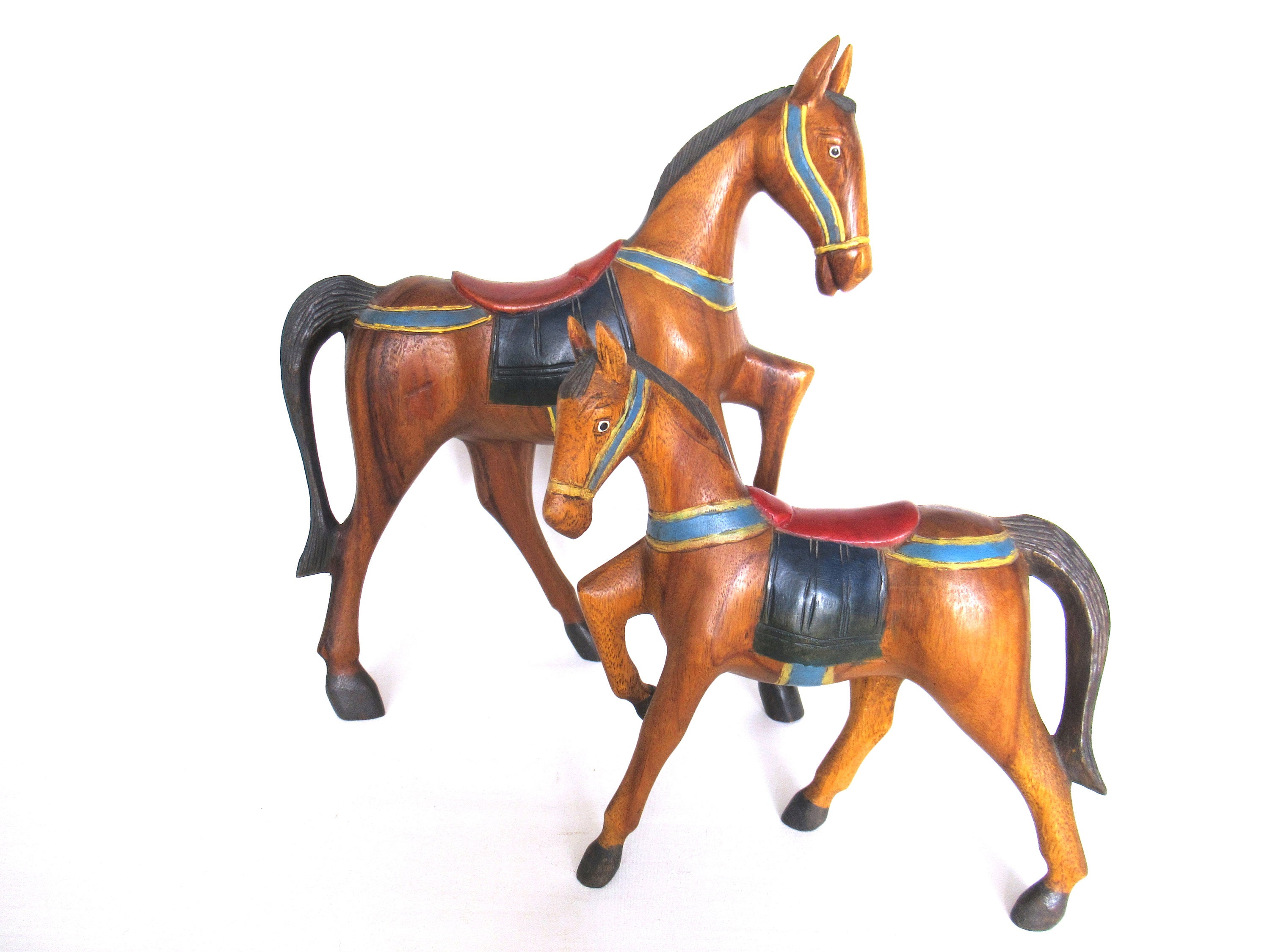 木製 ヴィンテージ 馬 ヴィンテージの木製の馬の像 - 乗馬。#905G514K9 - Etsy 日本