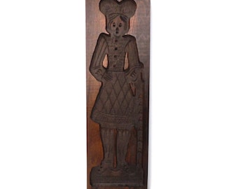 Springerle, Wooden cookie mold. Wooden Dutch Folk Art Cookie Mold. speculaas plank, speculoos. 64CG1EFK1C