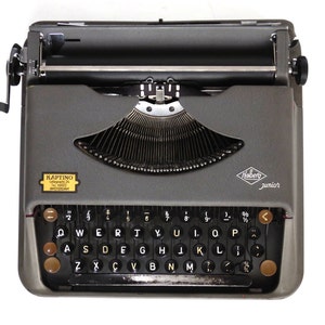 Halberg Junior Typewriter Rare 1952 : Clavier QWERTY portable