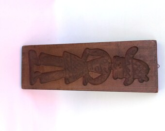 Wooden cookie mold. Wooden Dutch Folk Art Cookie Mold. speculaas plank / speculoos. #5E6G1F4K3