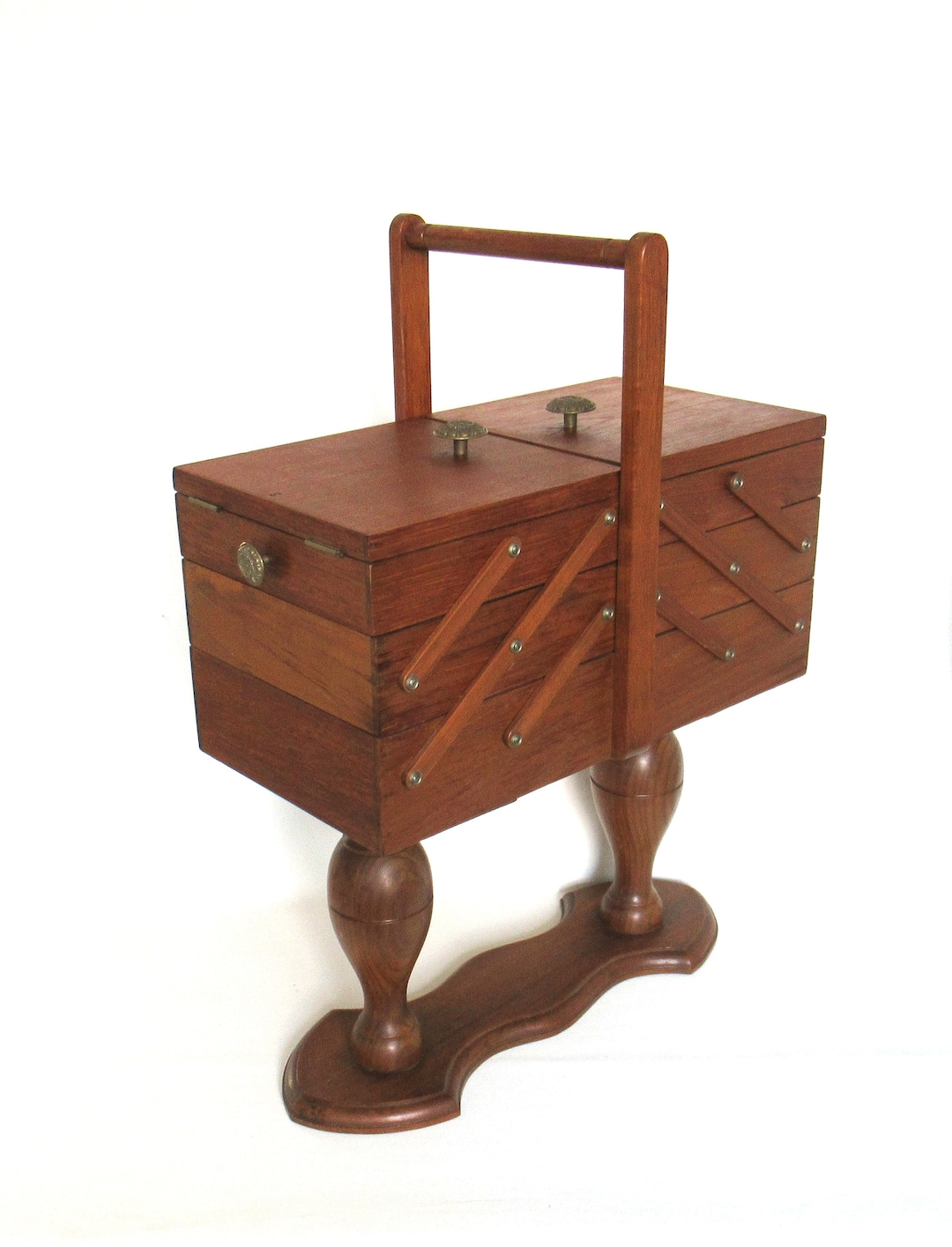 Ancienne Boîte à Couture Napoléon III – Bois Précieux, Fabrication Française, état D’occasion