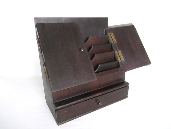 Stationary Cabinet Letter Box Desk Stationary Antique Etsy