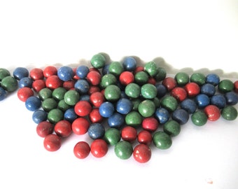 Antique Clay Marbles set of 100. #7D9G68K4