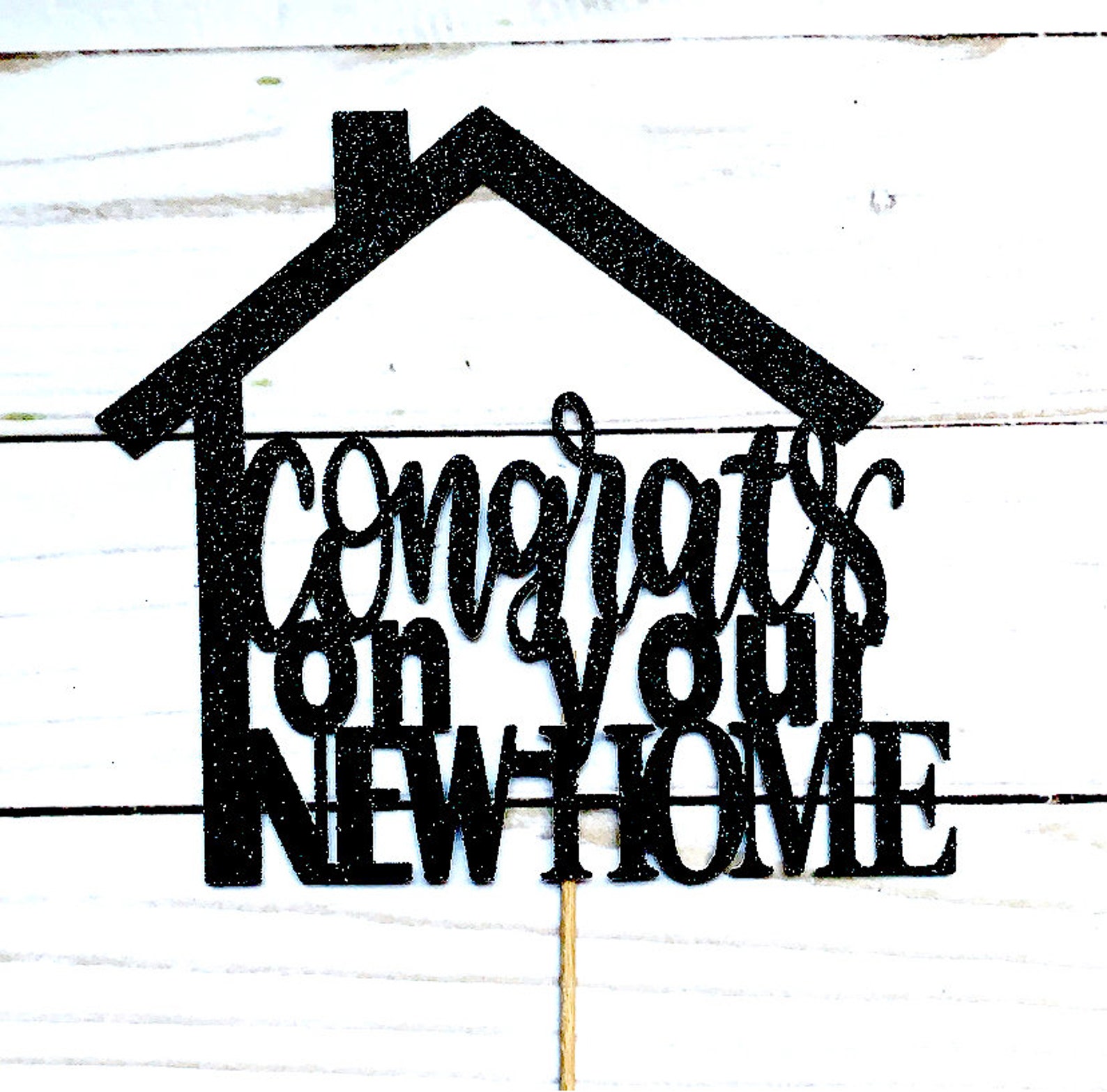 New Home Cake Topper Home Sweet Home Cake Topper Sold Sign Etsy