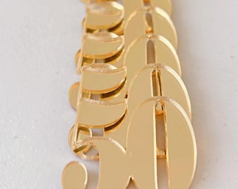 Acrylic Number Cupcake Charms: Birthday Anniversary Party Decor
