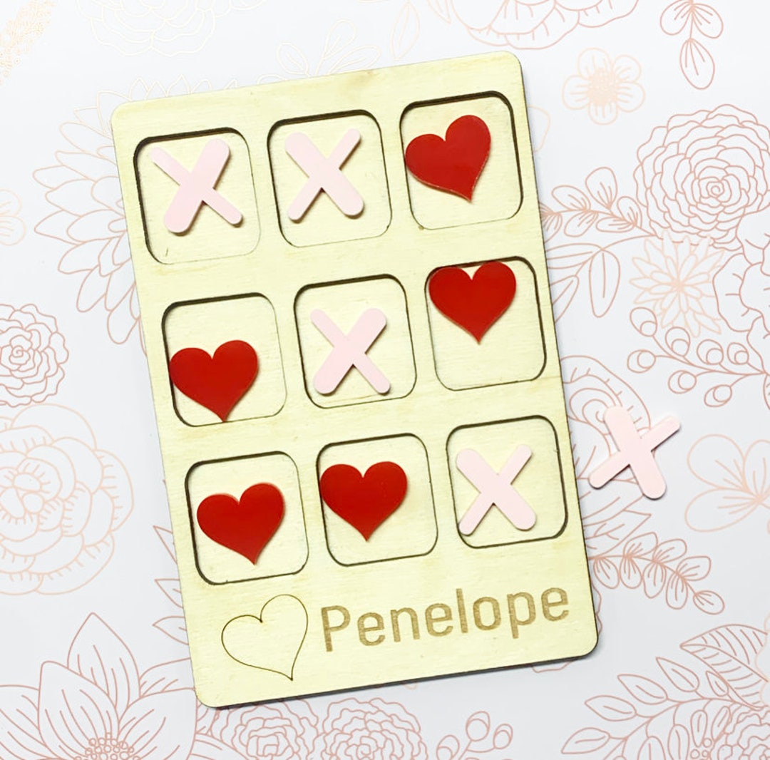 Valentines Day Tic-tac-toe Board, Valentine's Day Party Favor ...