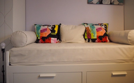 Mattress Cover Set Ikea Day Bed Set Zip Off Slipcover 3 Etsy