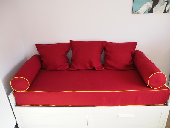 Ikea Day Bed Cover Guest Room Storage Twin Bed Mattress Etsy