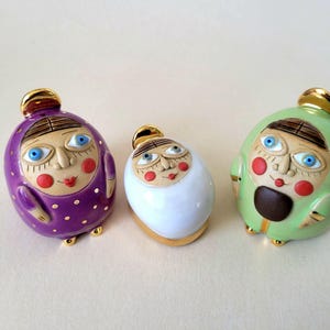 Maryja, Józef i mały Jezus, ręcznie robione miniaturowe figurki do szopki, zestaw do szopki z talizmanem na szczęście