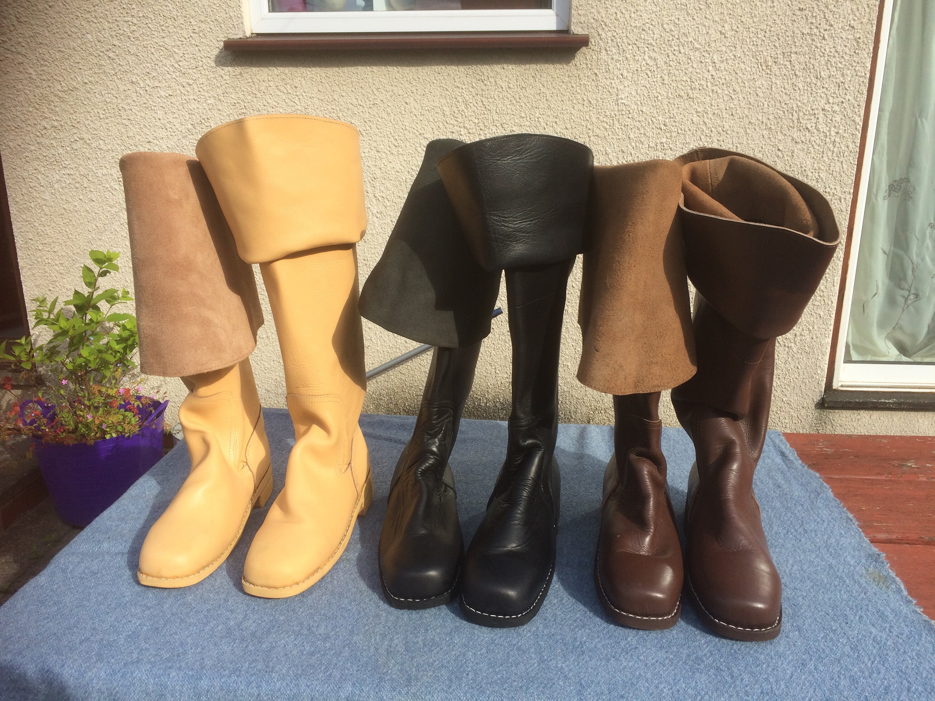 Bucket Top Boots Etsy